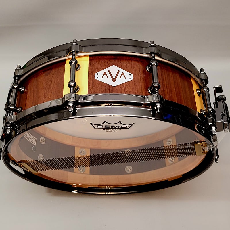 AVA DRUMS 14x4.5 Jequitiba/Yellowheart STABLE-STAVE image 1