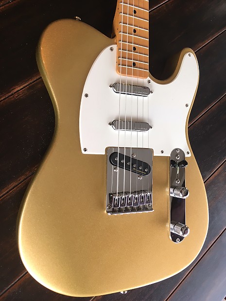 Telecaster Gold Metalic Alvarez Rare and Perfect