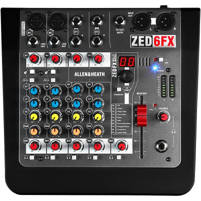 Allen & Heath ZED-6FX 6-Channel Mixer With FX Regular