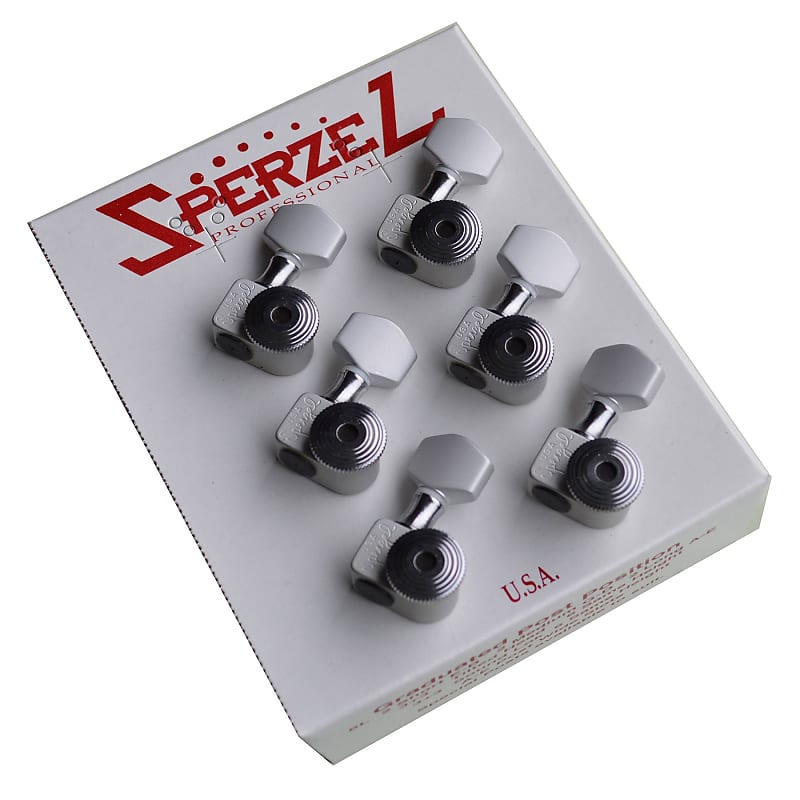 Trim Lok Locking Tuners Machine Heads Satin Chrome 6 In Reverb