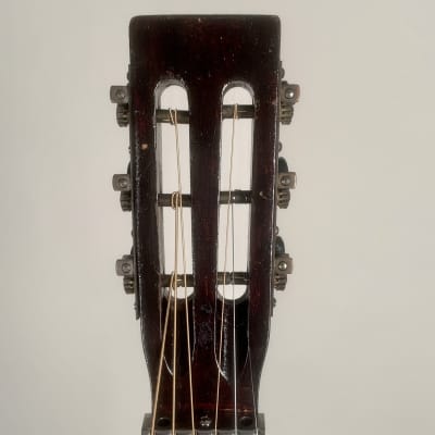 1920's-30's Oahu Hawaiian Square Neck Slide Parlor Acoustic Guitar Cleveland Made w/Girlies image 12