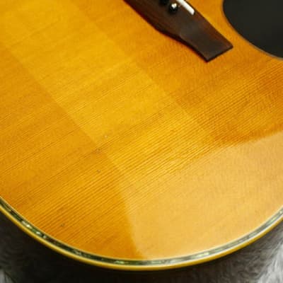 Vintage 1970's made Japan vintage Acoustic Guitar Westone W-40 Jacaranda body Made in Japan image 6