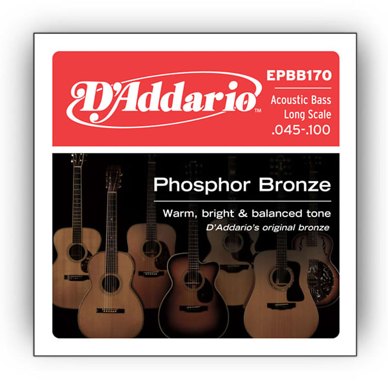 D'Addario Acoustic Bass Strings 45-100 45-65-80-100 - Acoustic Bass Strings Bild 1