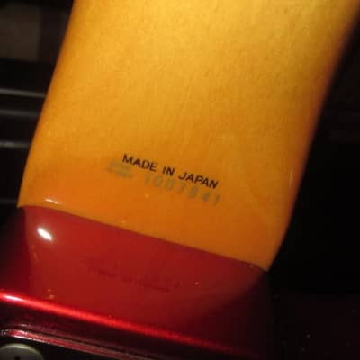 ~1989 Fender '62 Re-Issue Precision Bass Made in Japan Candy Apple Red image 8