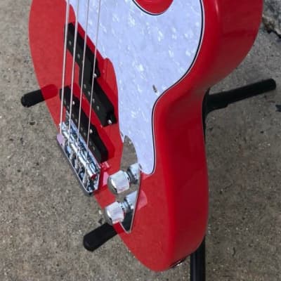GAMMA Custom Bass Guitar T22-02, Delta Star Model, Tuscany Red image 4