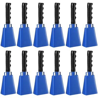 2pc Blue Cowbell with Handle Noise Maker Football Game Sporting Event Cow  Bell