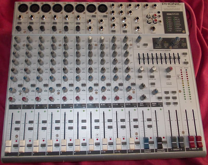 【希少】PHONIC フォニック MU1822X ミキサー オーディオ機器 希少】PHONIC フォニック MU1822X ミキサー オーディオ機器