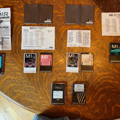 KORG  5 data cards for M1 keyboard - bundle mid 90's