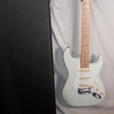 G&L USA Legacy Sonic Blue Alder Body Hard Rock Maple Neck/FB electric guitar with case used 2014 image 12