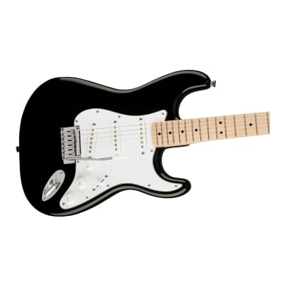 Fender Squier Affinity Series Stratocaster Electric Guitar (Black) image 4