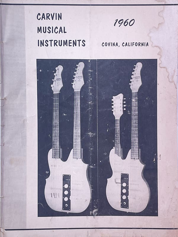 CARVIN Vintage 1960 Musical Instrument Guitar Catalog Reverb