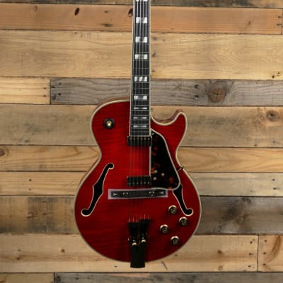 Ibanez George Benson GB10SEFM Hollow Body Electric Guitar Sapphire Red w/ Case image 4