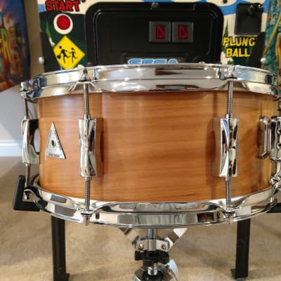 Summit Solid Beech Wood 6x14 Snare Drum. MINT. N&C, Noble Cooley, Slingerland Radio King, Select Craviotto, Sonor, DW, Ludwig, Tama, Star Series, 6x14 Solid Beech Wood Snare 2020 - Natural image 2