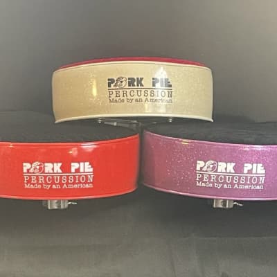 Pork Pie Custom Drum Throne, Black Crush Top w/Purple Sparkle Sides image 5
