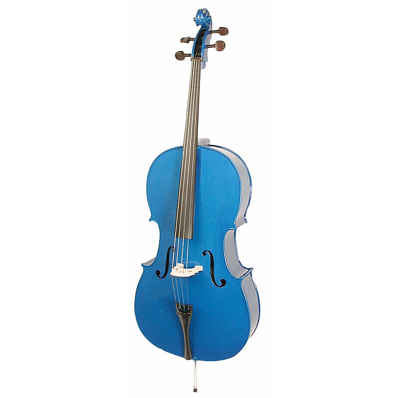 Stentor 1490EBU Harlequin Cello. 1/2 Blue image 1