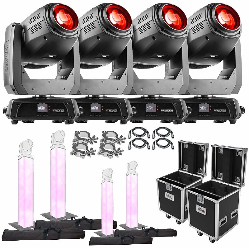 Chauvet DJ Intimidator Hybrid 140SR Moving Heads 4 Pack w 4 | Reverb