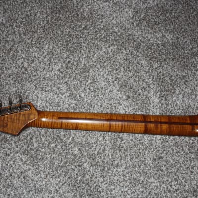 Warmoth High Grade Roasted Flame Maple Stratocaster Neck! | Reverb