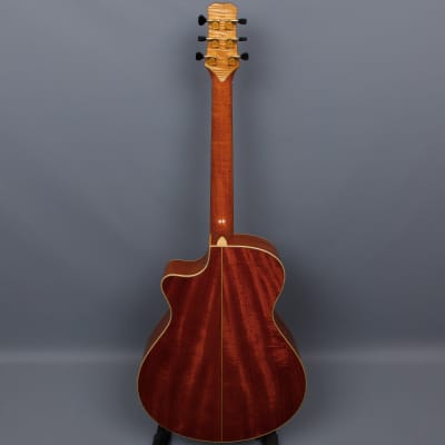 2009 Kent Hamblin SJ Mahogany / German Acoustic Guitar w/ Highlander Pickup image 4