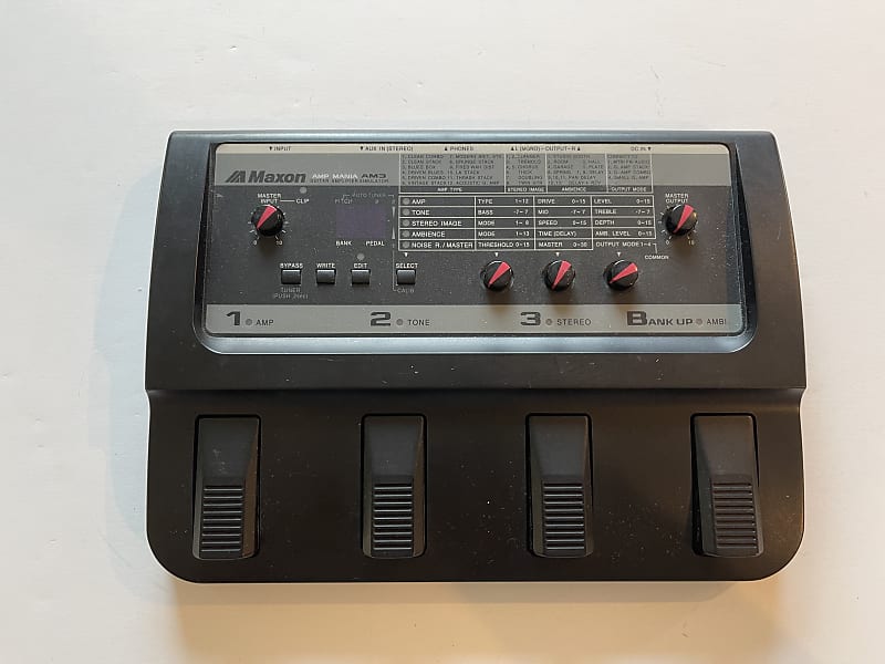 MAXON AMP MANIA AM3 ギターアミュレーター Maxon AM3 AMP MANIA Guitar Amplifier Simulator Effects Pedal