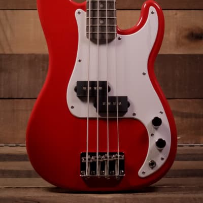 Squier Mini P-Bass, Laurel FB, Dakota Red for sale