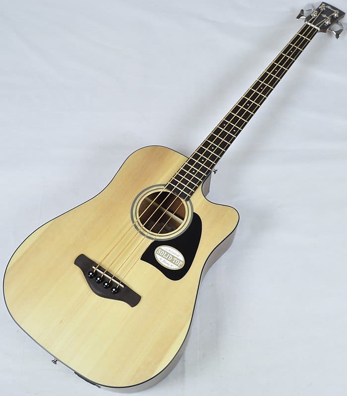 Ibanez AWB50CE-LG Artwood Series Acoustic Electric Bass in Natural Low Gloss Finish image 1