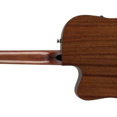 Fender CD-60SCE Dreadnought Acoustic Guitar, Natural image 3