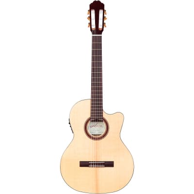 Kremona Rondo Thin Line Classical Acoustic-Electric Guitar Natural image 3