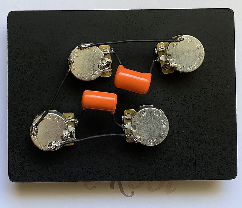 Epiphone Les Paul Vintage Wiring Harness with Long Shaft CTS Reverb