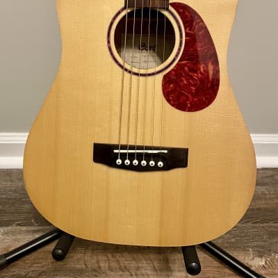 Cort Earth Mini OP Solid Spruce/Mahogany 3/4-Size Dreadnought - Open Pore Natural image 2