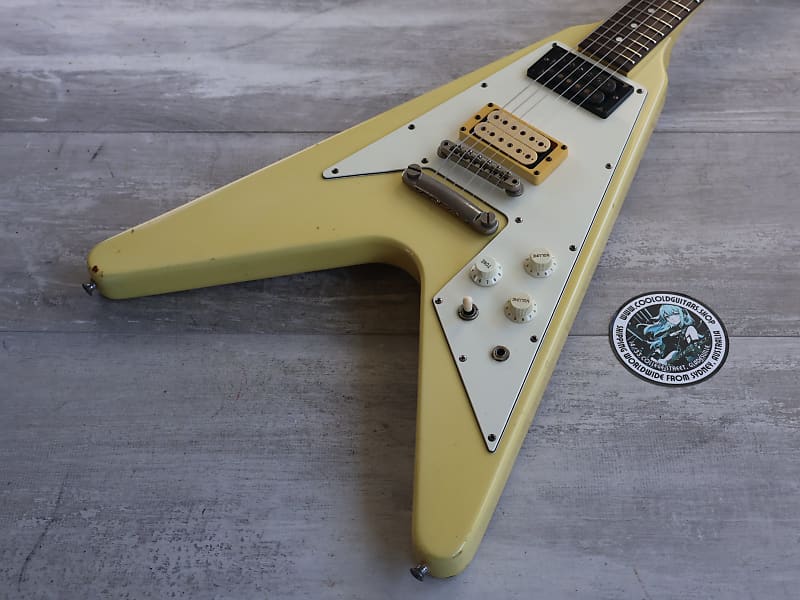 1981 Greco Japan FV-600 Flying V (Vintage White) | Reverb