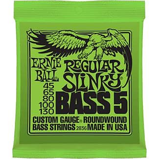 Ernie Ball Slinky 5-String Bass Guitar Strings 5 String Regular Slinky image 1