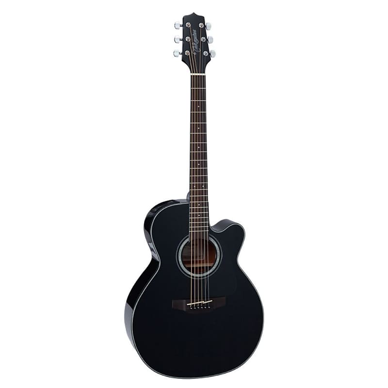 Takamine G Series GN30CE NEX 6-String Right-Handed Cutaway Acoustic-Electric Guitar with 12-Inch Radius Ovangkol Fingerboard, Takamine TP-4TD Preamp System, and Synthetic Bone Nut (Gloss Black) image 1