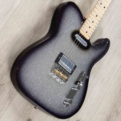 Fender Custom Shop 1963 Telecaster NOS Guitar, Maple Fretboard, Silver Sparkle Black Burst image 2