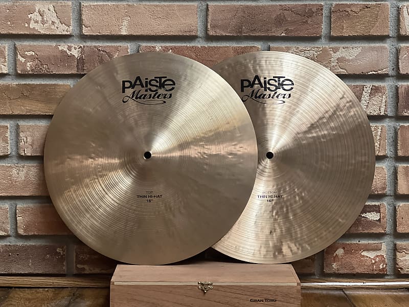 Paiste Masters Series 16” Thin Hi-Hat Cymbals (Pair) Traditional