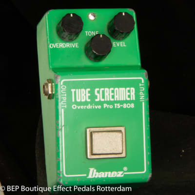 Ibanez TS-808 Tube Screamer with Texas Instruments RC4558P Malaysia op amp 1980 with "R" Logo s/n 126957 Japan image 1
