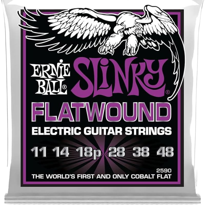 Photos - Strings Ernie Ball Power Slinky Flatwound Electric Guitar  11-4... new 