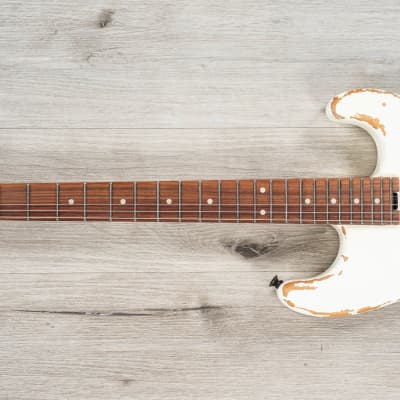 Charvel Pro-Mod Relic San Dimas Style 1 HH FR PF Guitar, Pau Ferro Fretboard, Weathered White image 6