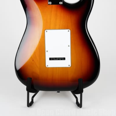 Vintage LV6SSB V6 Re-Issued Electric Guitar Left Hand Sunset Sunburst image 4