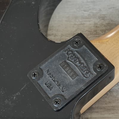 1990's Kramer Japan (by Tokai) LH Left Handed NOS Superstrat Body/Neck (Black) image 11
