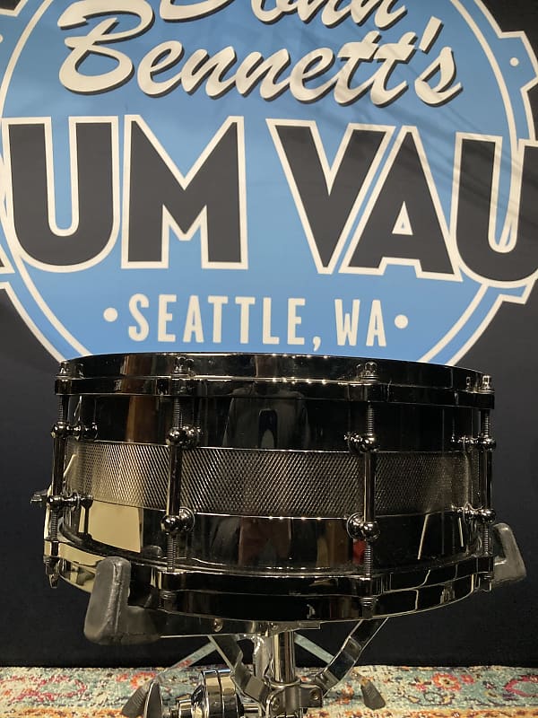Jeff Ocheltree - 14x5.5" Heavy Metals 22, Limited Edition, Carbon Steel Snare Drum - Black/Black image 1