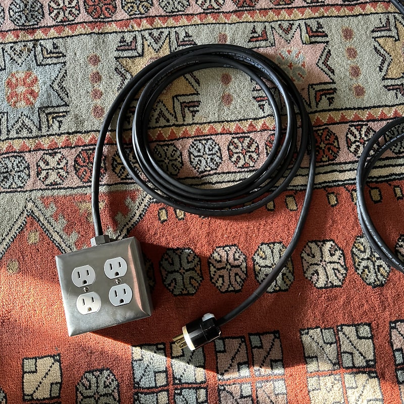 HeavyDuty Studio Power Extension Cord Quad 15ft Reverb