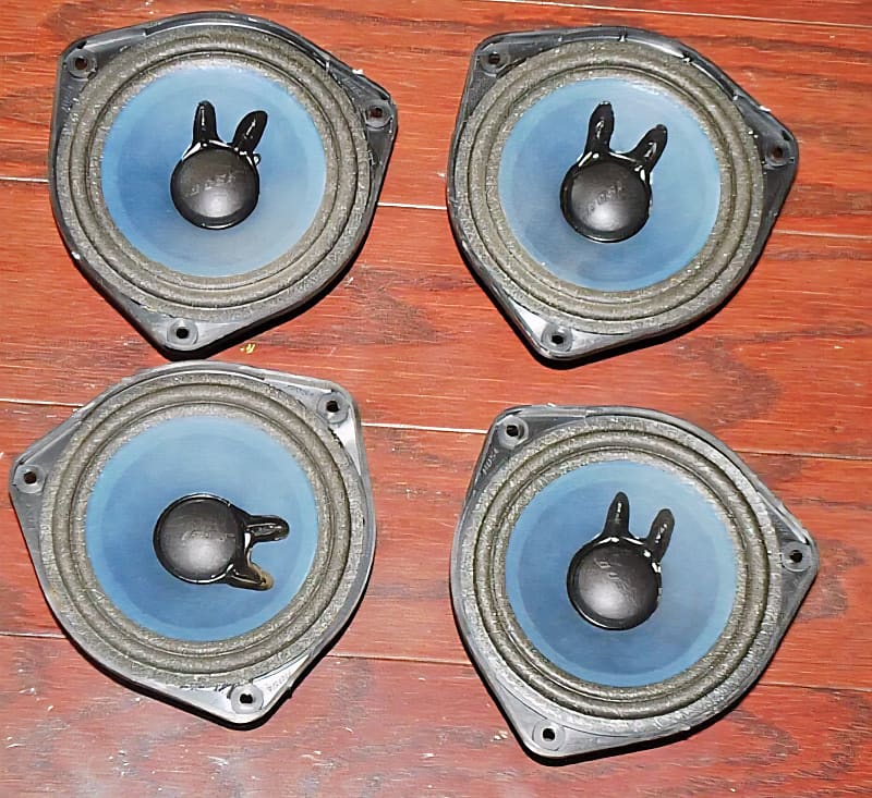 Bose 901 VI IV III 4.5&quot; Blue Replacement Drivers/Speakers Lot of (4)  			