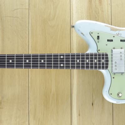 Fender Custom Shop Dealer Select CuNiFe Wide Range Jazzmaster Relic Sonic Blue Left Handed R127430 for sale