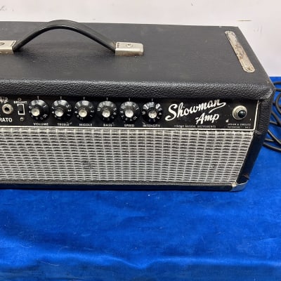 Fender Showman 2-Channel 85-Watt Guitar Amp Head 1966 - Black Panel image 4