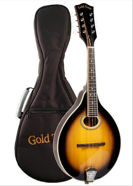 Gold Tone GM-50+ A-Style Solid Spruce Top Maple Neck 8-String Mandolin w/Gig Bag & Pickup image 1