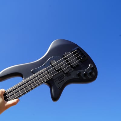 Schecter DIAMOND SERIES Stiletto-4 Stealth Pro- Satin Black Left Handed 4-String Electric Bass Guitar (2023) image 10