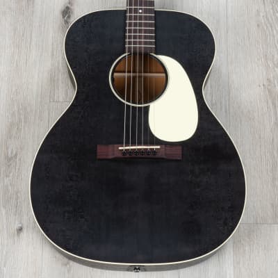 Martin 000-17E Acoustic Electric Guitar, Rosewood Fretboard, Black Smoke image 1