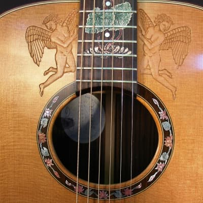 Blueberry  Handmade Acoustic Dreadnought Guitar Sagittarius (Archer Zodiac) image 3