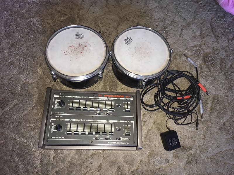 Pearl Syncussion SY-1 1978 With CU-1 (x2) drum controllers orig 