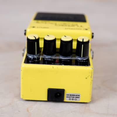 Boss OD-2 Turbo OverDrive (Black Label) 1987 Vintage Made in Japan Yellow in Box image 6